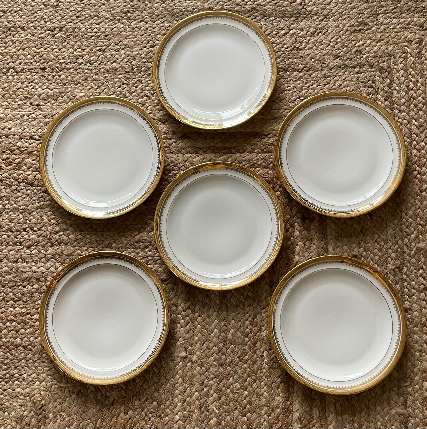 6 dessert plates Limoges France