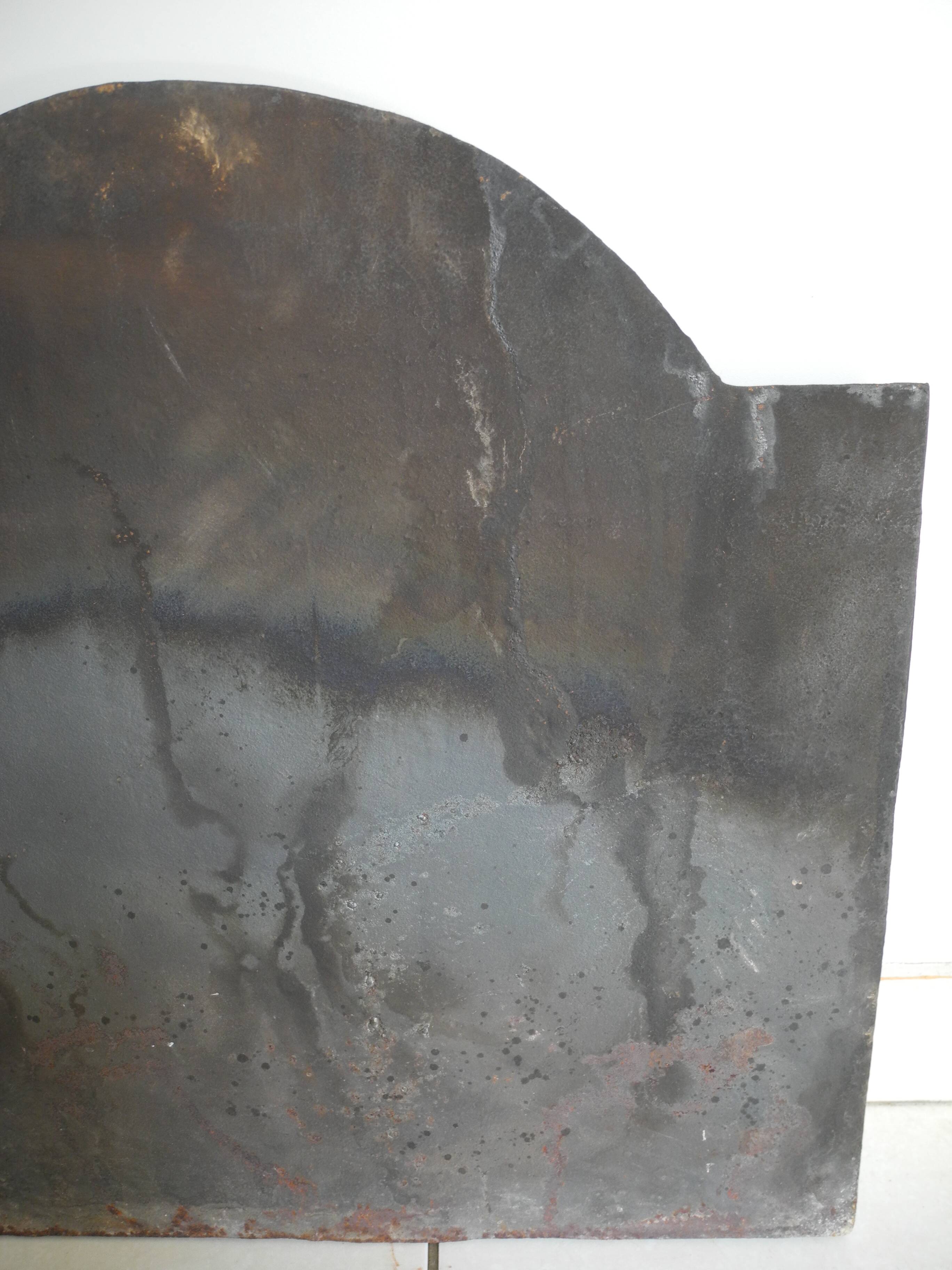 old cast iron fireback salamander fireplace plate