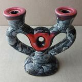 Candleholder, ceramic Vallauris, vintage