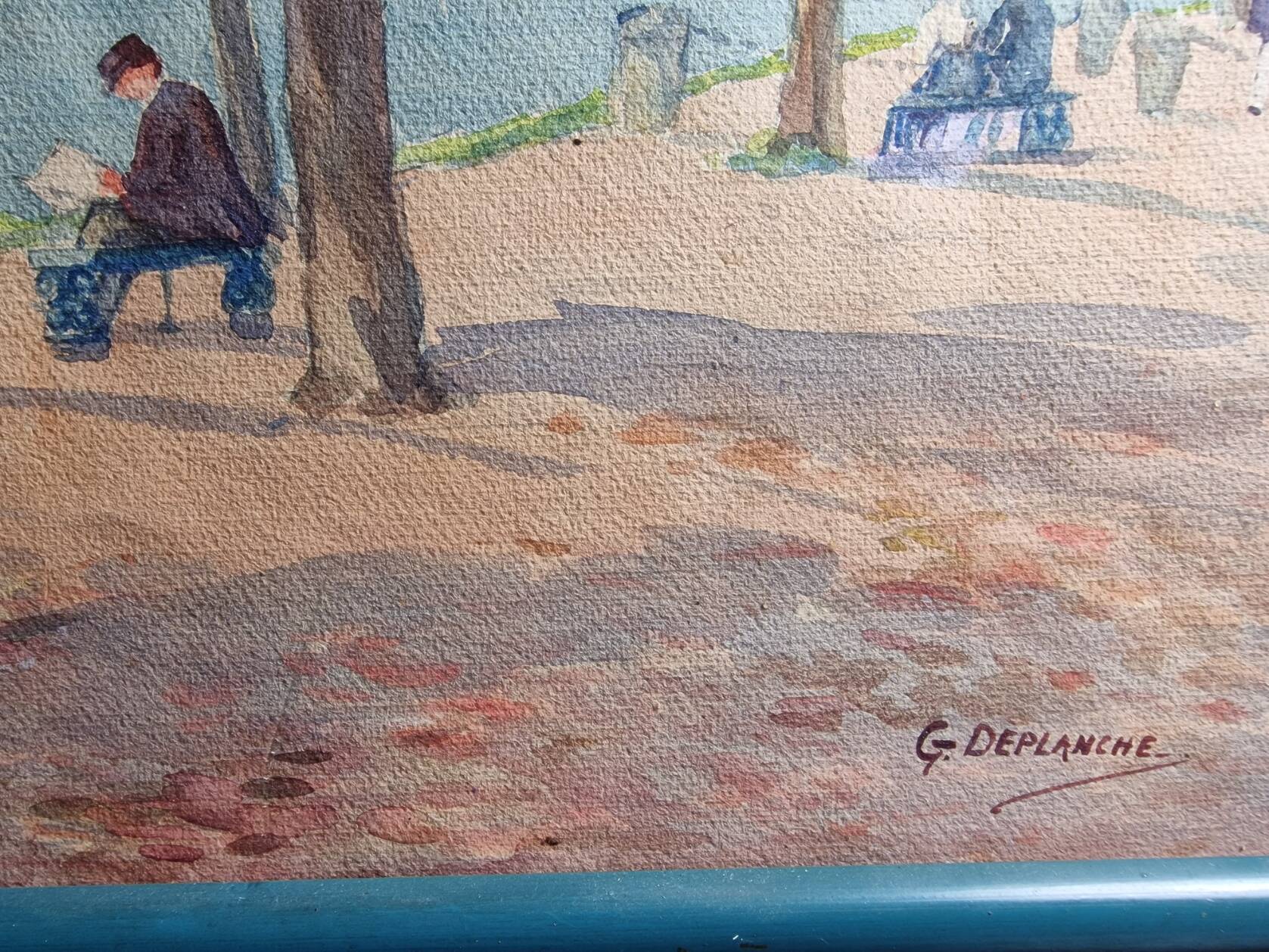 Watercolor signed g deplanche (1875-1945)