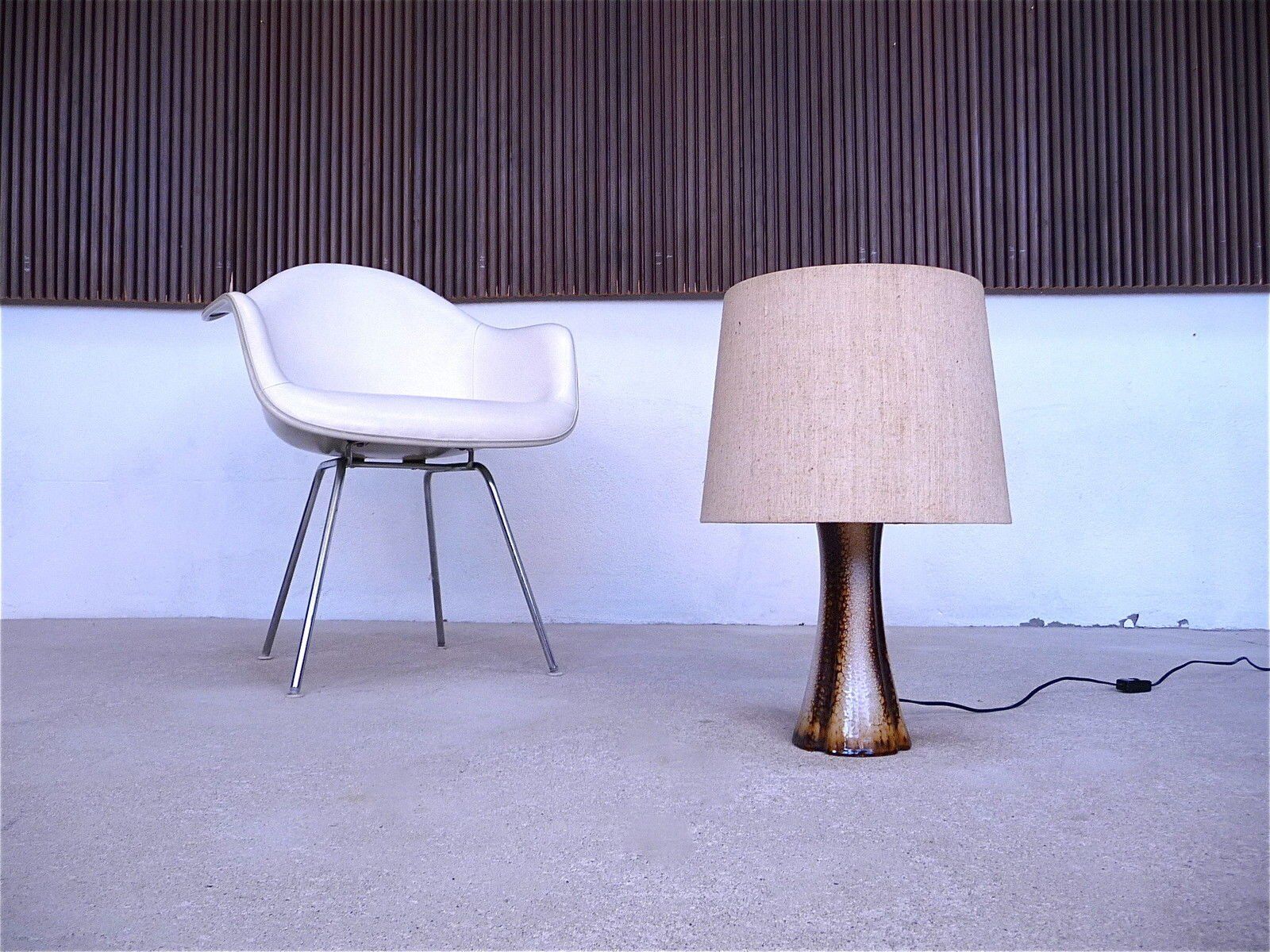 Scandinavian modern ceramic table lamp, Denmark 1960s
