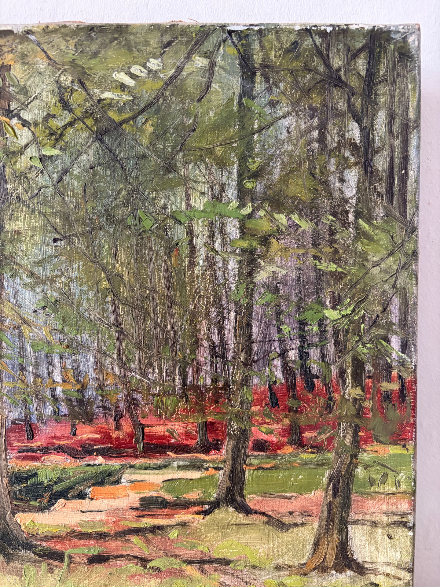 Soignes Forest, oil on canvas signed