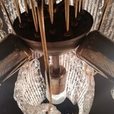 Ceiling lamp with Murano glass sheets