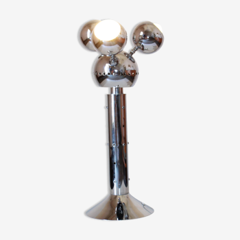 1970s Space Age "Torino" Chromed Table Lamp