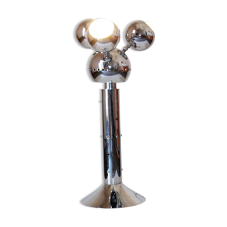 1970s Space Age "Torino" Chromed Table Lamp