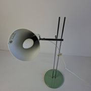 Josef Hůrka for Lidokov Midcentury Modern Table Lamp in Green Metal