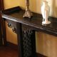Large Chinese console in lacquered walnut, 19th century.