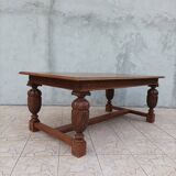 Renaissance style oak table