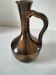 Glazed stoneware pitcher in coppery brown – Potter's work, France, 1970s