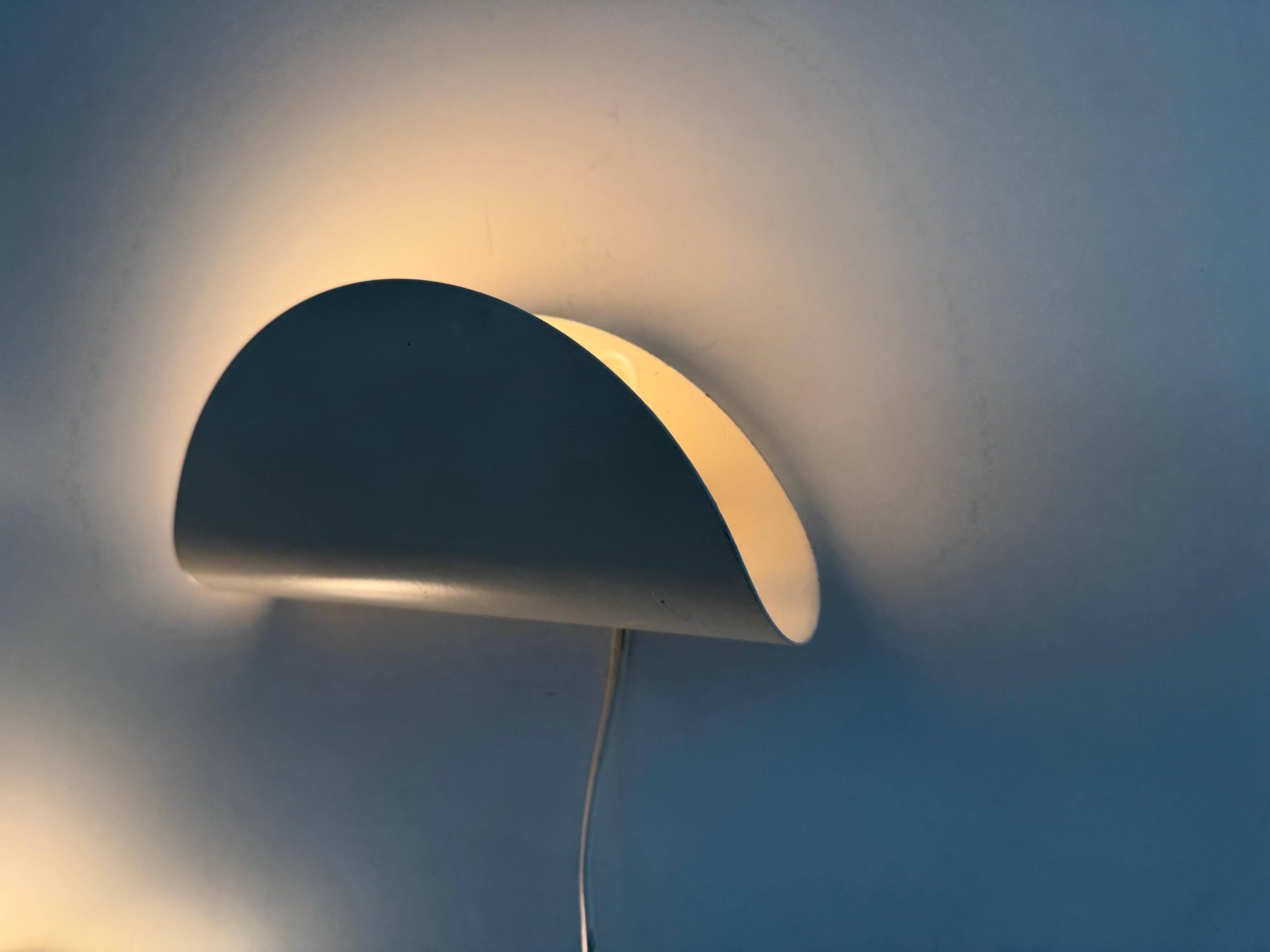 Set of three cream metal wall lights by Nordlux, 1980s, Sweden.