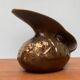 Brutalist Vintage German Bronze Decorative Carafe by Gilde
