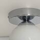 Small wall light ceiling light antique globe opaline glass white 12 cm
