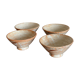 4 bowls in Japanese decoration stoneware
