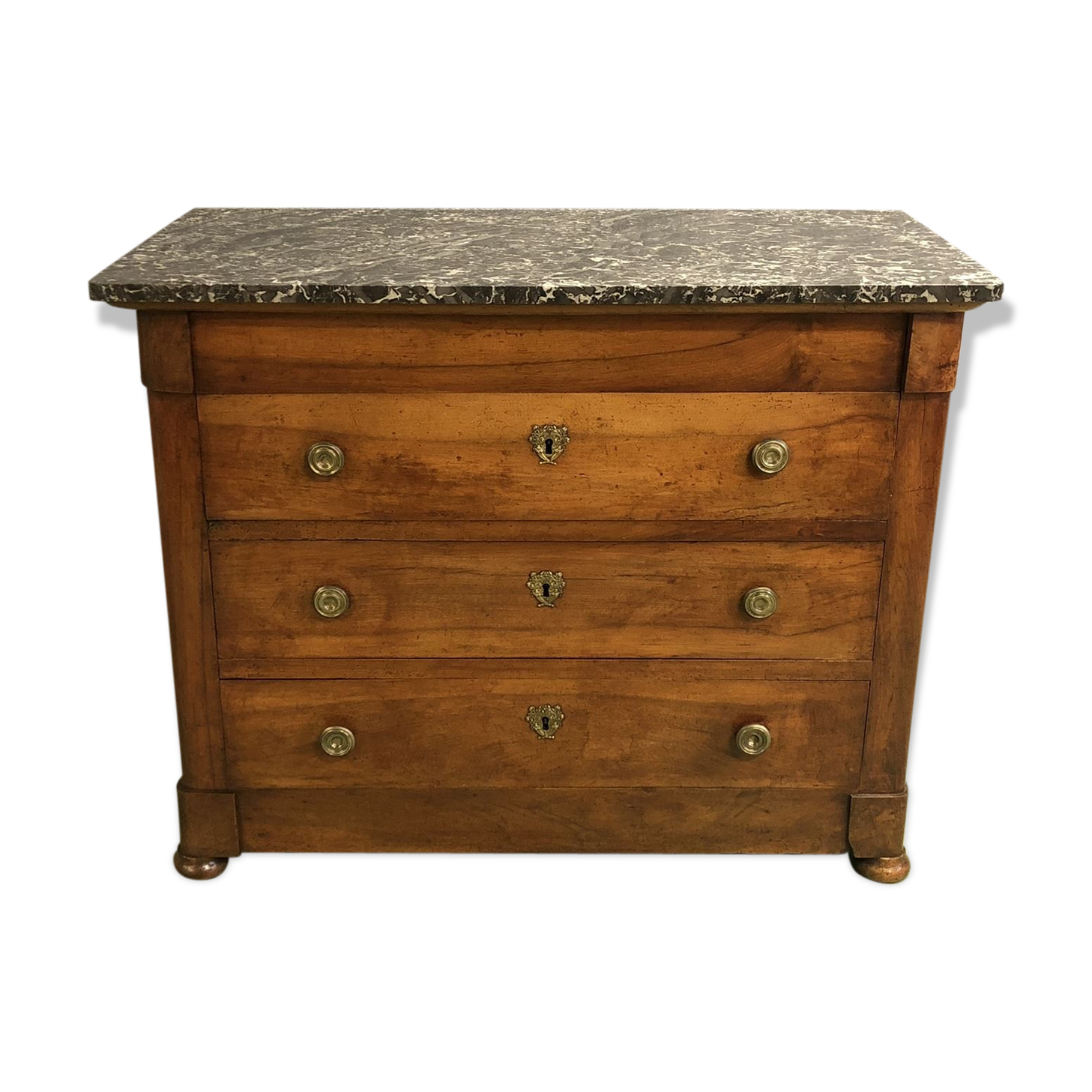 Chest of drawer restoration XIXth Walnut