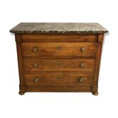 Chest of drawer restoration XIXth Walnut