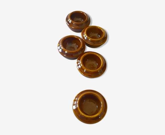 Five individual butter bowls
