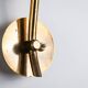Arnold Wiigs wall lamp from plastic and brass