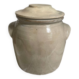 Glazed stoneware pot