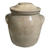 Glazed stoneware pot