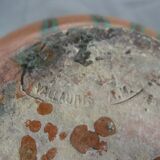 Pottery vase and varnished earth of Vallauris around 1930