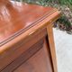 Louis XV buffet in cherry wood and shiny marquetry with 2 doors and 2 drawers