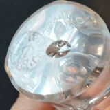 Bayel crystal vase – floral pattern – French glassware