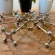 Lot of silver metal knife holders
