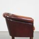 Correctly finished sheep leather club chair