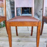 Set of 6 STELLA chairs, Art Deco, leather seat