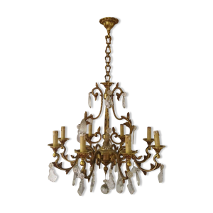 lustre Louis XV en bronze