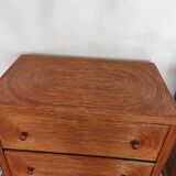 Commode en rotin année 70
