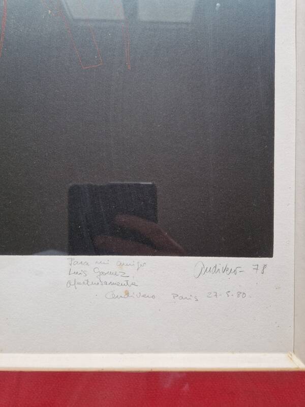 Antonio Andivero (1934-2017) - Colour lithograph - The Visit - 15/75