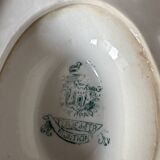 Saucière sur dormant en Terre de Fer Gien modèle Montigny vert