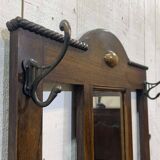 Porte-manteau et porte-parapluie anglais en chêne début XXème