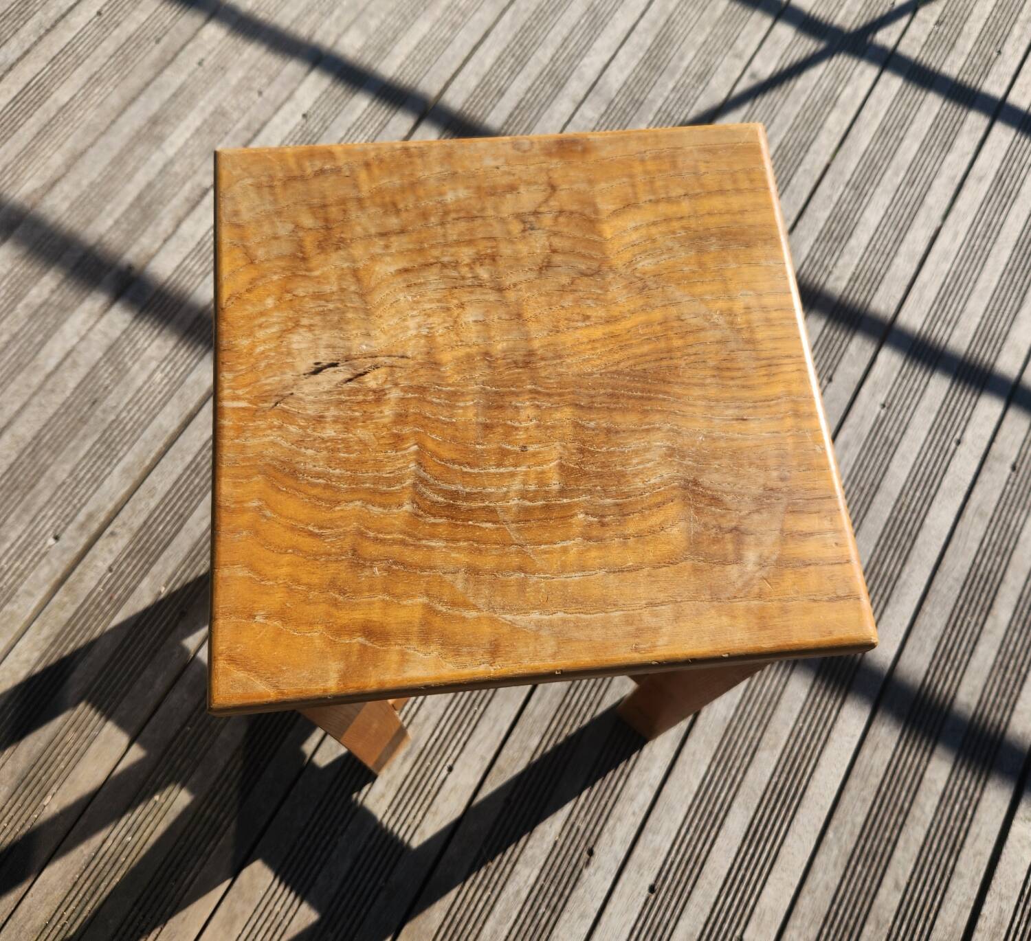 1950s wooden reconstruction stool