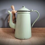 Light green enamelled coffee maker