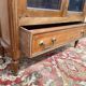 Louis XVI display cabinet in mahogany and marble