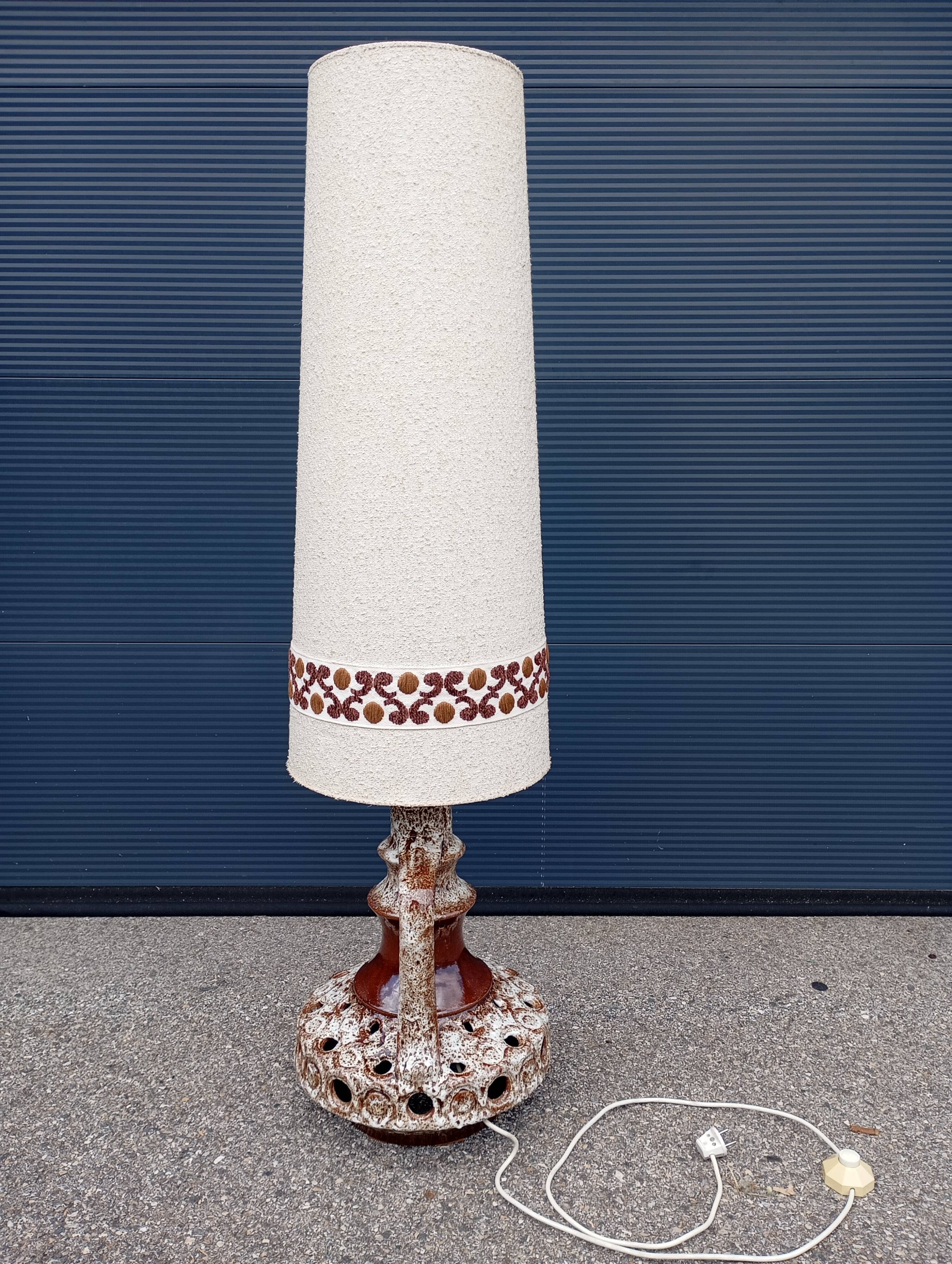 70s ceramic floor lamp