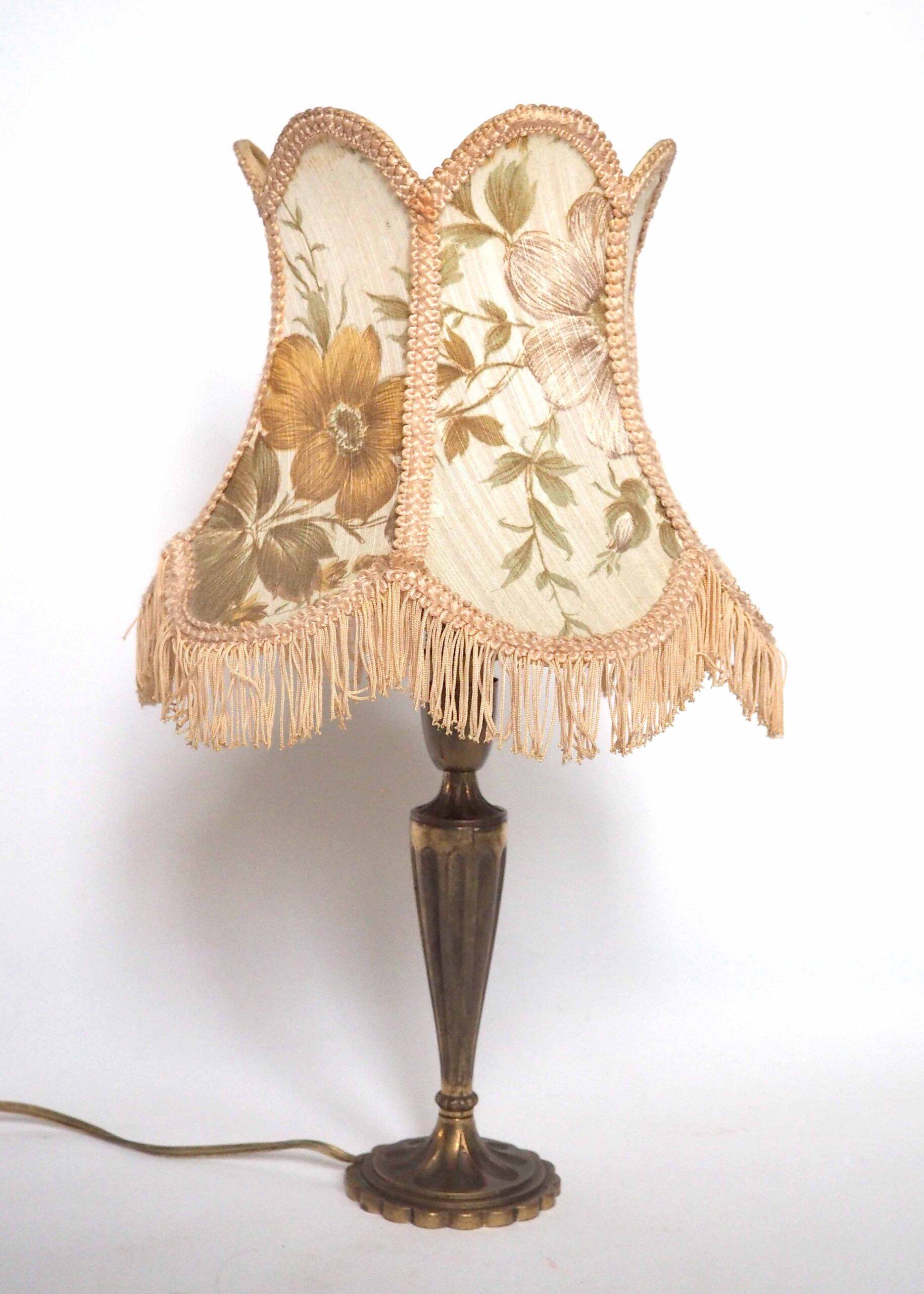 Pied de lampe bronze cannelé