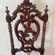 Napoleon III nurse chair, blackened wood and canvas