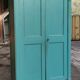 Antique patinated two-door cabinet