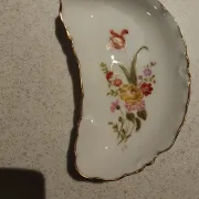 Half-moon porcelain dish from Limoges