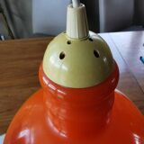 Vintage space age glass pendant light, Peill and Putzler