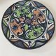 Hispano-Moorish handmade ceramic plate – green and orange decoration
