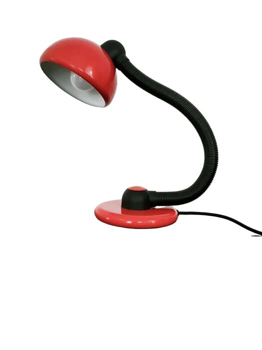 Klaus Hempel V3925/01 red desk lamp for Hustadt Leuchten, Germany 1970s