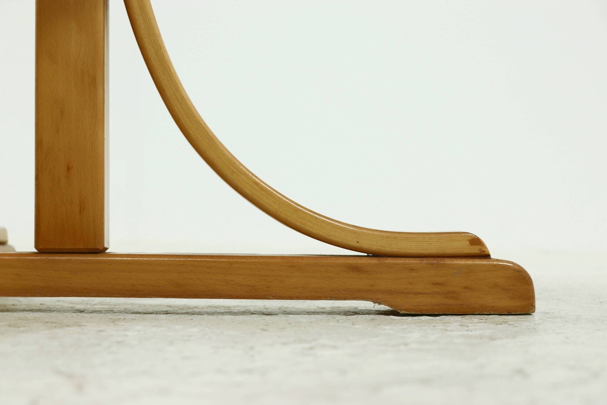 Architectural Bentwood Round Dining Table 1980s