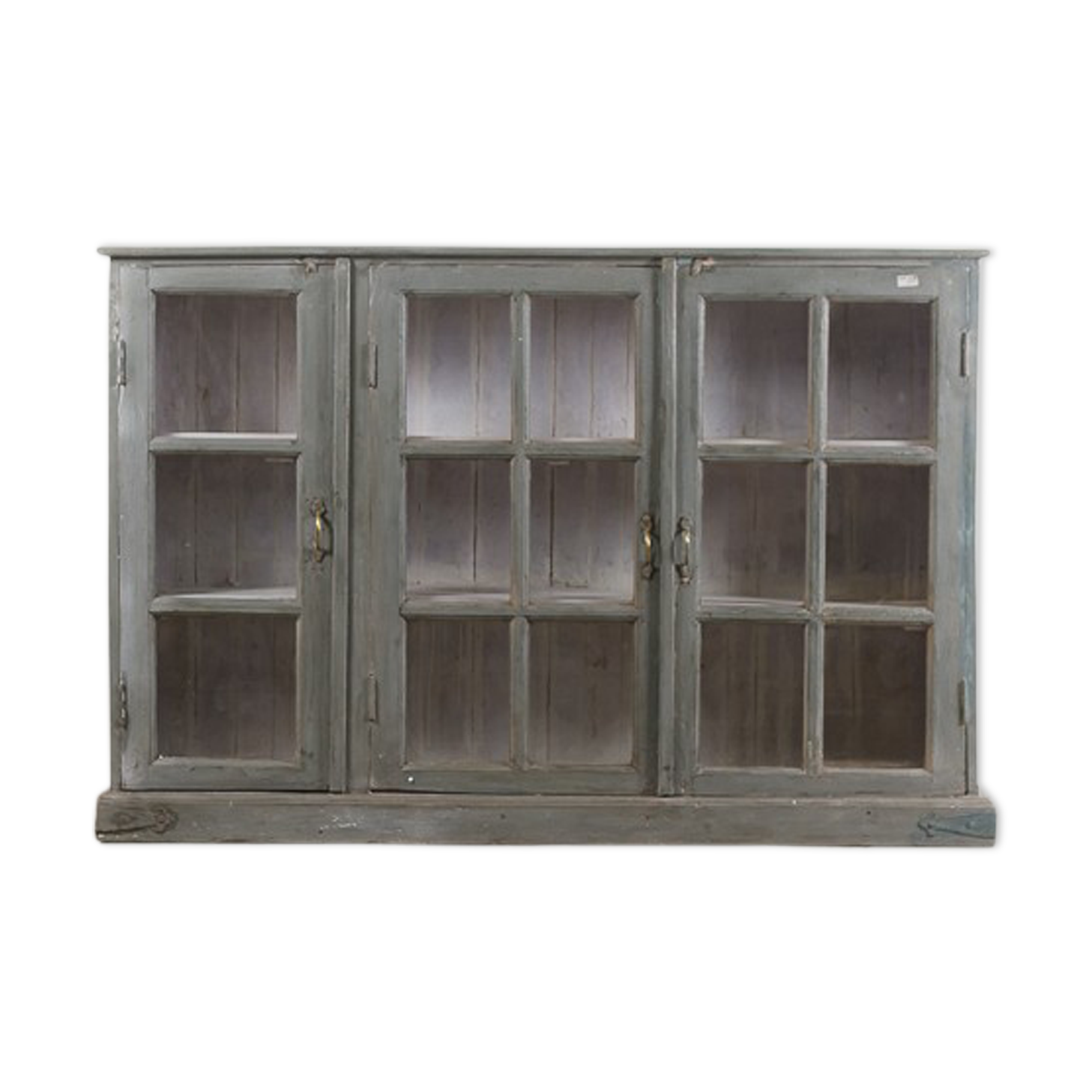 Vintage wooden showcase library