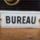 Enameled Office Plate - Old enameled plate
