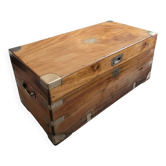 Trunk or marine chest in camphor wood