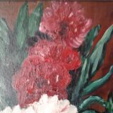 Tableau peinture a l'huile signé